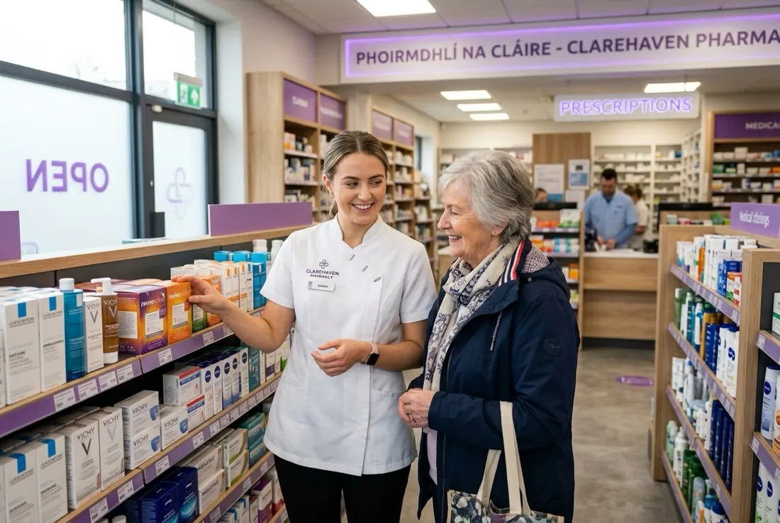 A community pharmacy floor